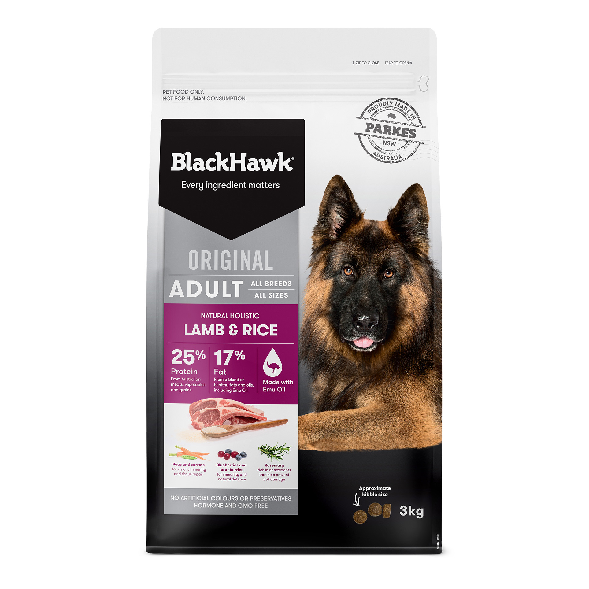 Dog Food Lamb & Rice Black Hawk Black Hawk