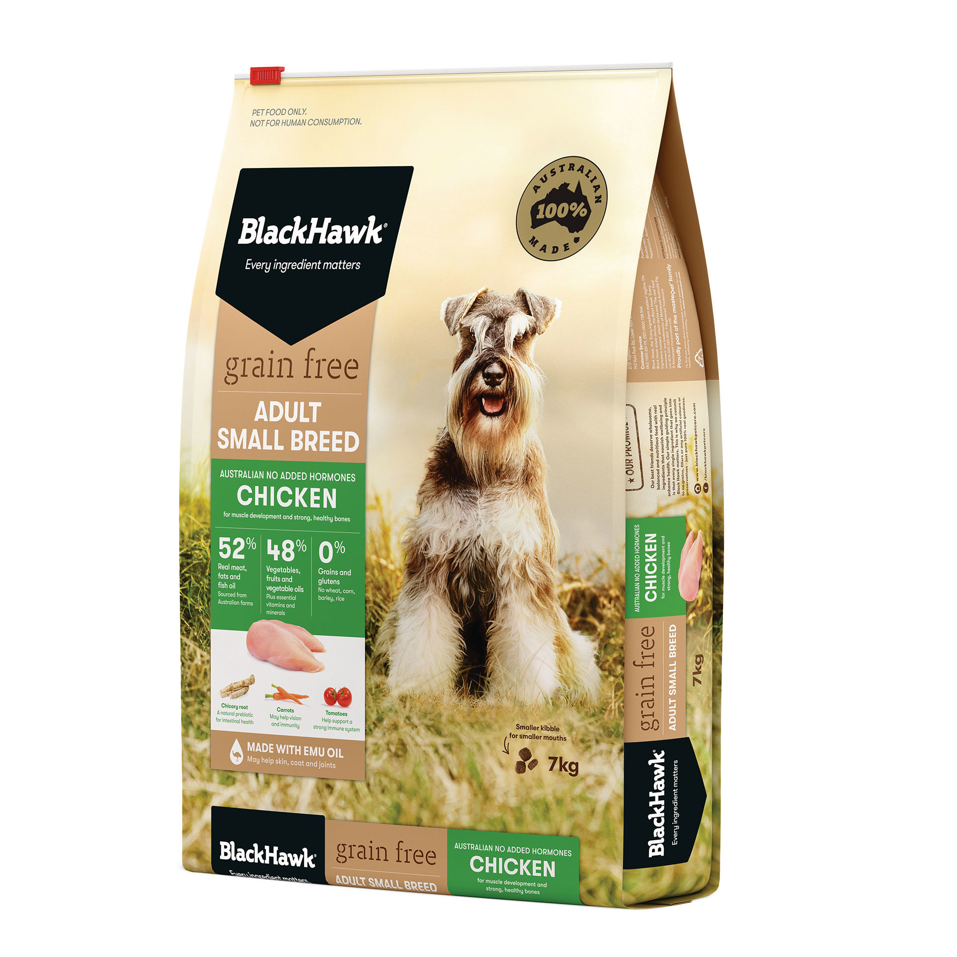 Grain Free Dog Food | Small Breeds | Hormone Free Chicken - Black Hawk
